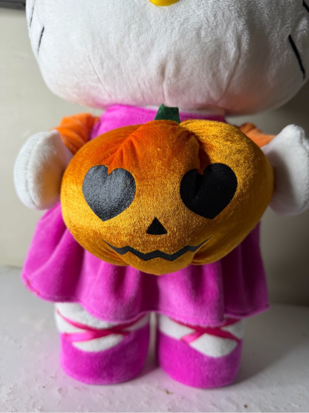 Hello Kitty Plush Doll with Orange Pumpkin